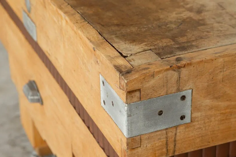 Pamono French Maple Butcher's Block Counter Table, 1930s> Worktables & Workbenches