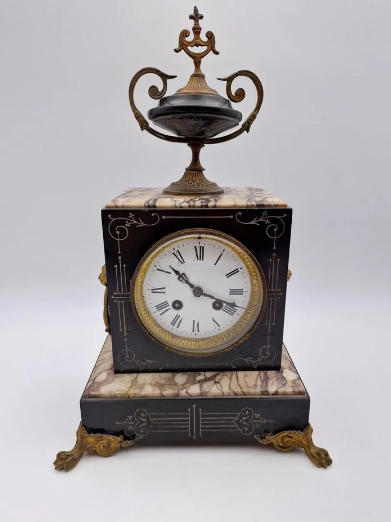Hot Pamono French Marble Pendulum Clock