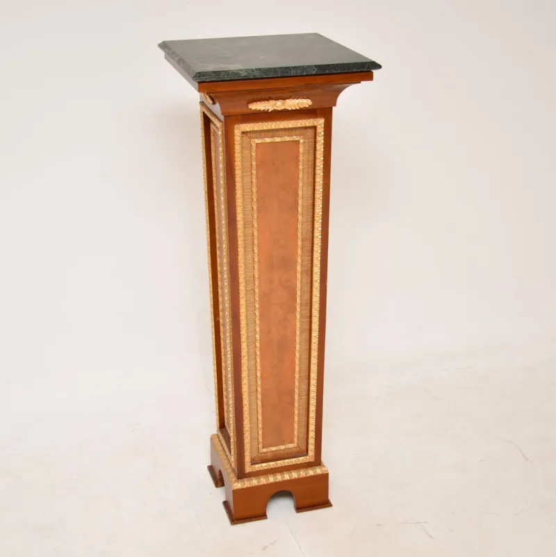 Pamono French Marble Top Pedestal Column, 1960s> Pedestals And Columns