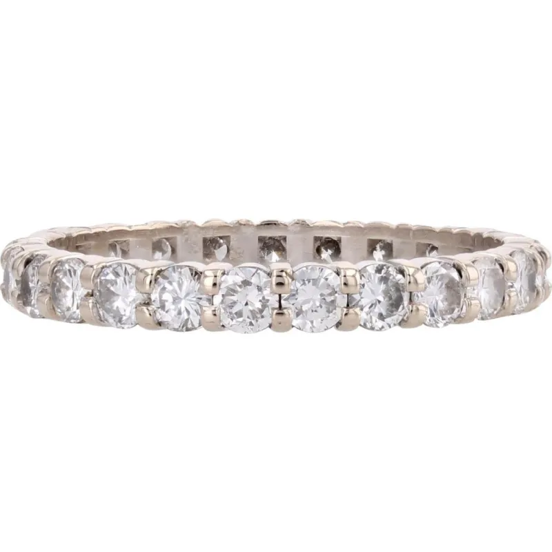 Pamono French Modern Diamonds Ring in 18 Karat White Gold> Rings