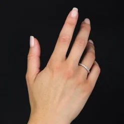 Pamono French Modern Diamonds Ring in 18 Karat White Gold><noscript><img width=