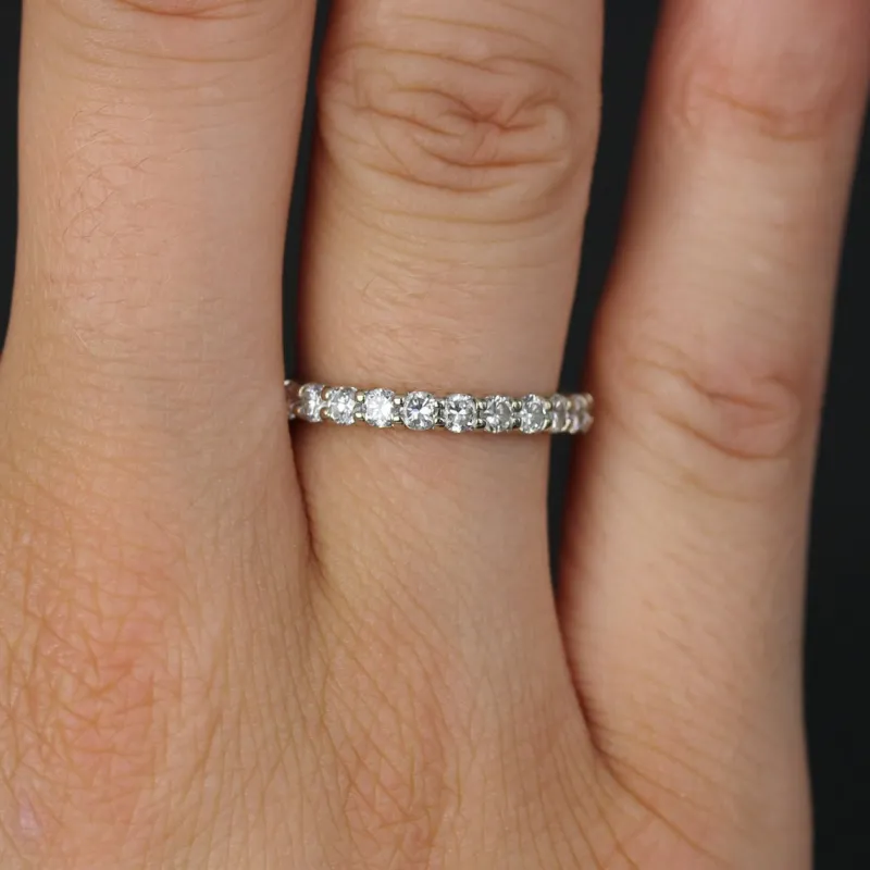 Pamono French Modern Diamonds Ring in 18 Karat White Gold> Rings