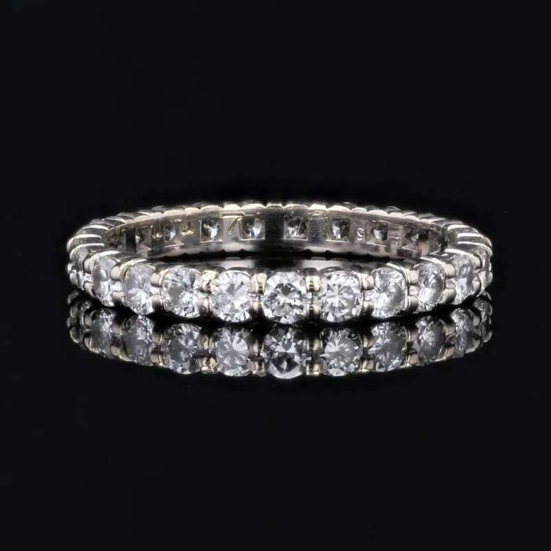 Pamono French Modern Diamonds Ring in 18 Karat White Gold> Rings