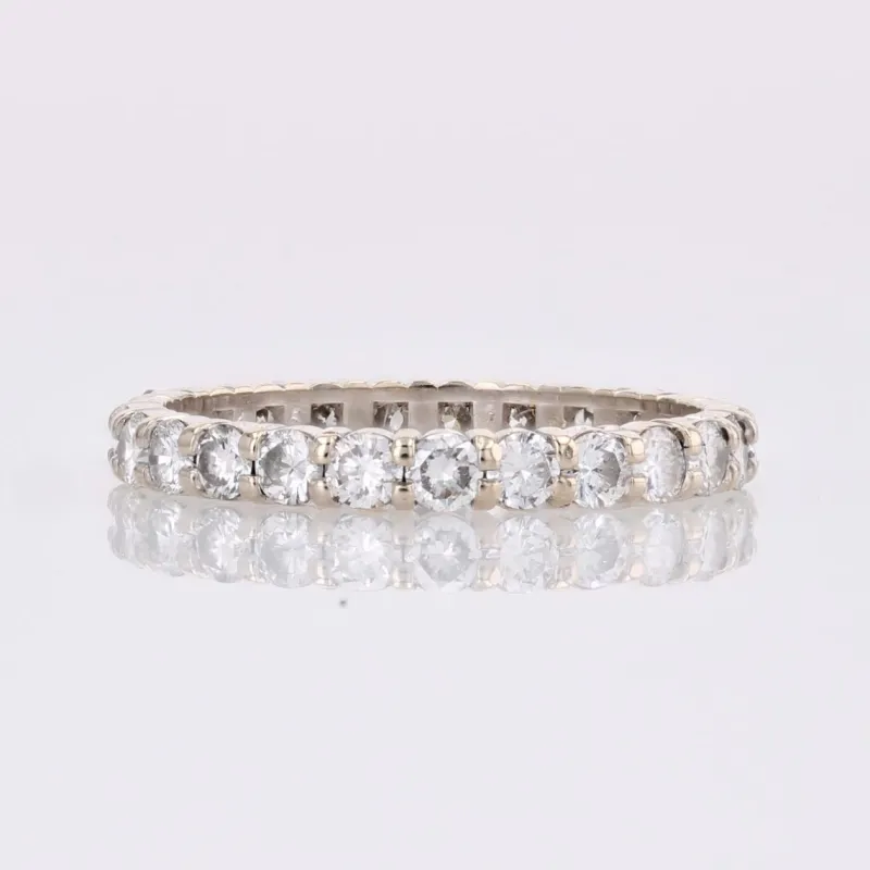 Pamono French Modern Diamonds Ring in 18 Karat White Gold> Rings