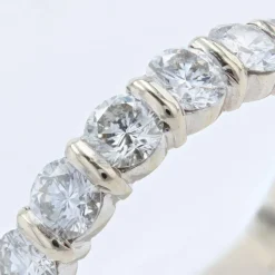 Pamono French Modern Wedding Ring in 18K White Gold with Brilliant-Cut Diamonds><noscript><img width=