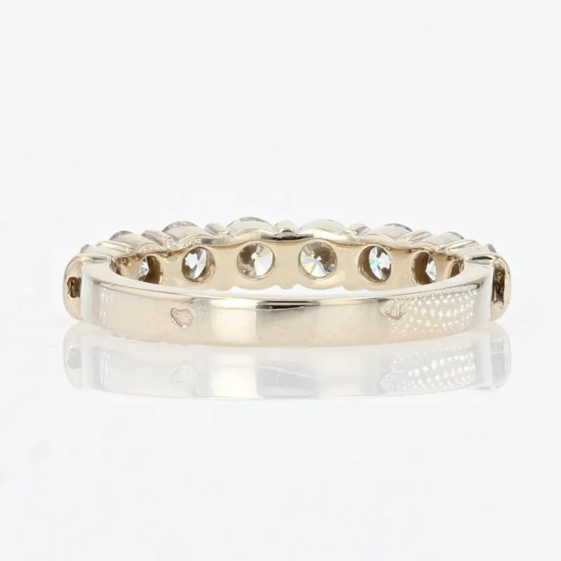 Pamono French Modern Wedding Ring in 18K White Gold with Brilliant-Cut Diamonds> Rings