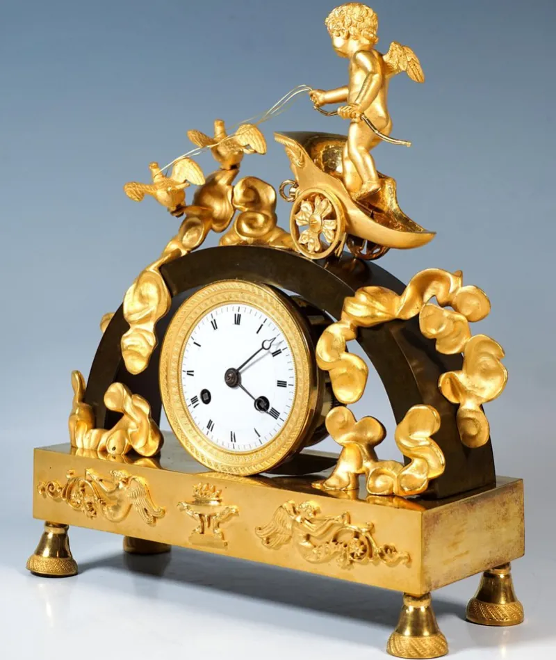 Pamono French Museum Ormolu Mantle Clock, Paris, 1820> Clocks
