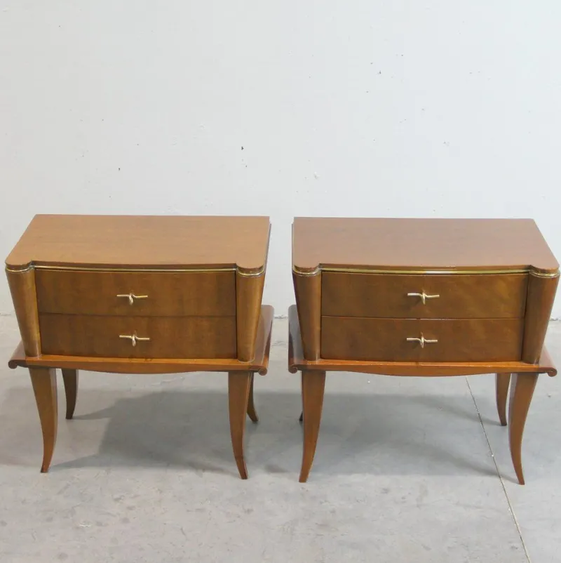 Clearance Pamono French Nightstands, 1940s, Set of 2
