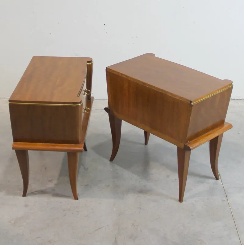 Clearance Pamono French Nightstands, 1940s, Set of 2
