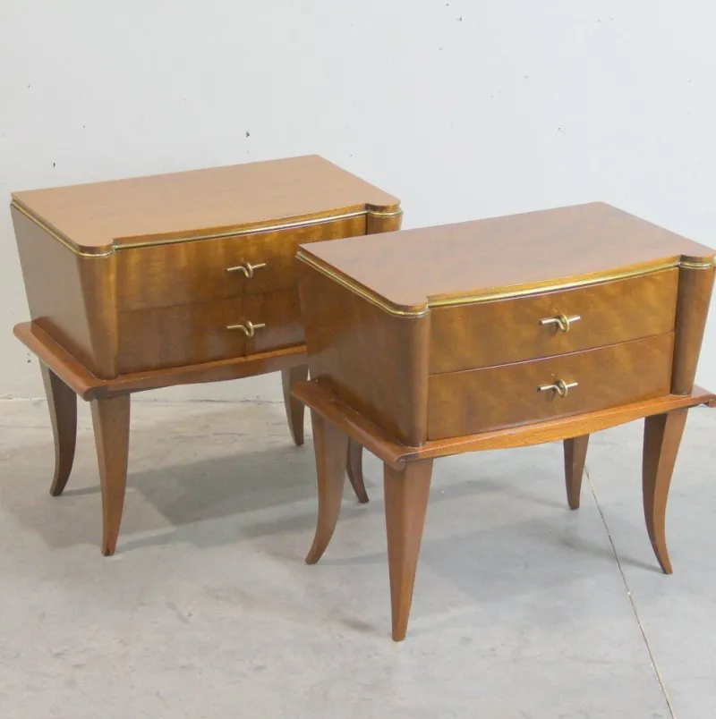 Clearance Pamono French Nightstands, 1940s, Set of 2