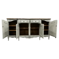 Pamono French Oak Breakfront Buffet, Early 20th Century><noscript><img width=