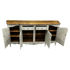 Pamono French Oak Breakfront Buffet, Early 20th Century><noscript><img width=