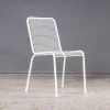 Pamono French Original Wire Mesh White Outdoor Dining Chair, 1970s> Garden Seating
