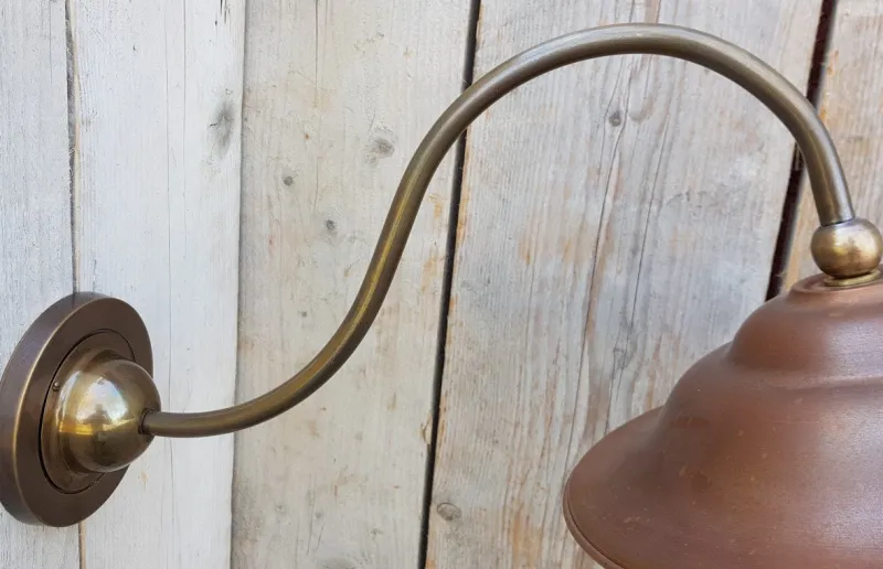 Pamono French Outdoor Copper Barn Light Lamp> Garden Lighting