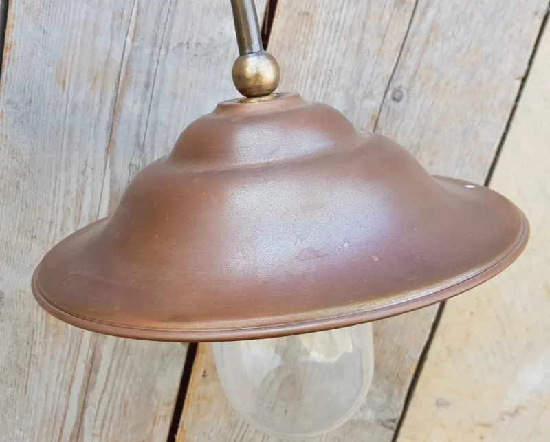 Pamono French Outdoor Copper Barn Light Lamp> Garden Lighting