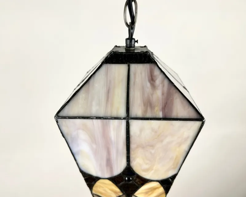 Pamono French Outdoor Lantern in Amber Glass, 1950s> Garden Lighting