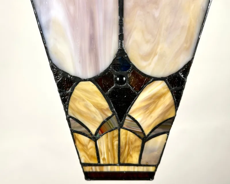 Pamono French Outdoor Lantern in Amber Glass, 1950s> Garden Lighting