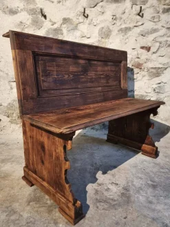 Pamono French Pine Bench, 1920s> Benches