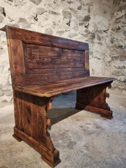 Pamono French Pine Bench, 1920s><noscript><img width=