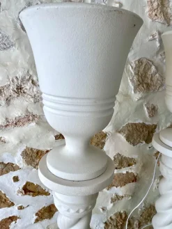 Hot Pamono French Plaster Columns and Illuminated Basins by J.C Moreux, 1940s, Set of 2
