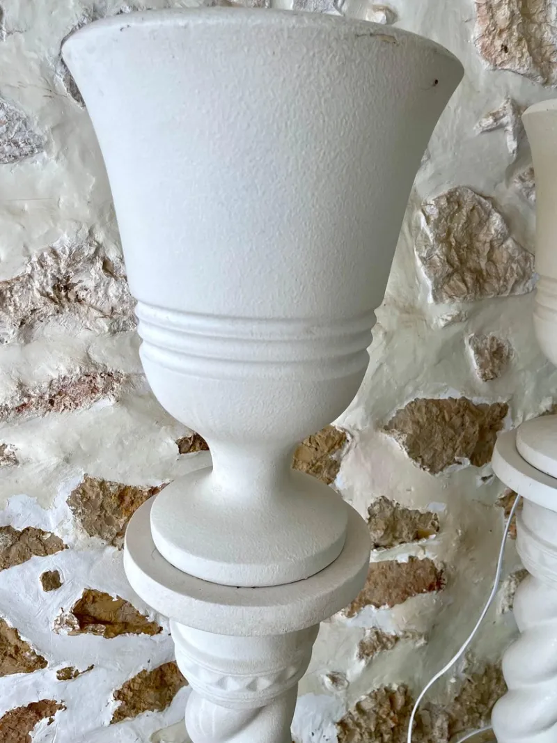 Hot Pamono French Plaster Columns and Illuminated Basins by J.C Moreux, 1940s, Set of 2