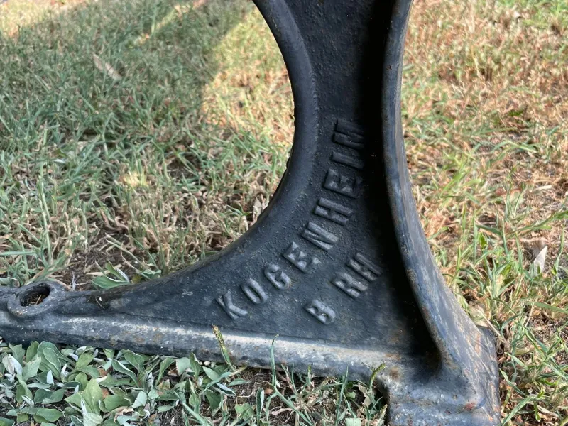 New Pamono French Public Garden Bench, 1950s