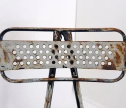 Pamono French Radar Garden Chairs in Metal attributed to René Malaval, Set of 2><noscript><img width=