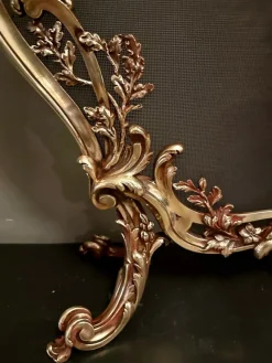 Sale Pamono French Rococo Bronze Fire Screen from Bouhon Freres, 1880s