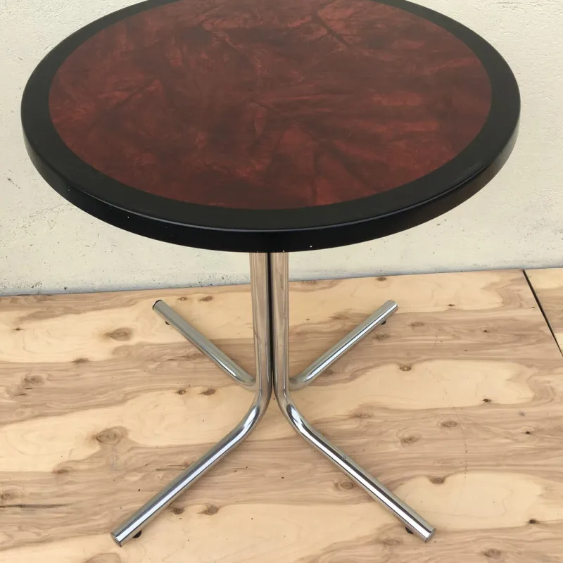 Pamono French Round Garden Table from SM, 1990s> Garden Tables