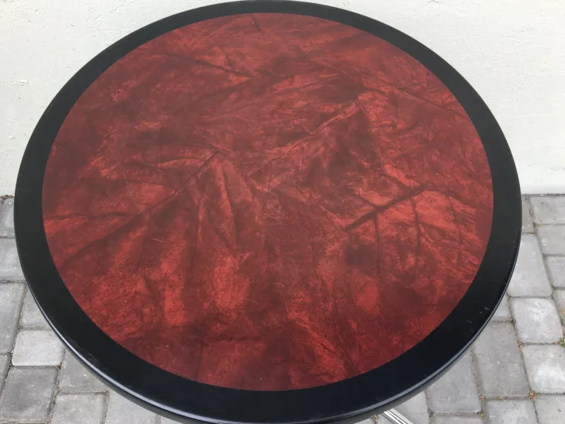 Pamono French Round Garden Table from SM, 1990s> Garden Tables