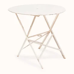 Clearance Pamono French Round Metal Garden Table, 1940s