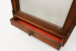 Pamono French Rustic Oak Mirrored Medicine Cabinet, 1900s><noscript><img width=