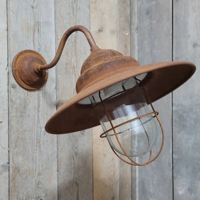 Pamono French Rusty Outdoor Barn Lamp Light> Garden Lighting
