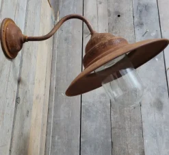 Pamono French Rusty Outdoor Barn Lamp Light><noscript><img width=