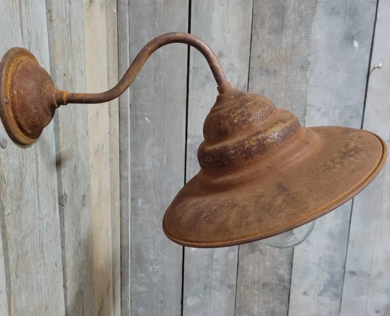 Pamono French Rusty Outdoor Barn Lamp Light> Garden Lighting