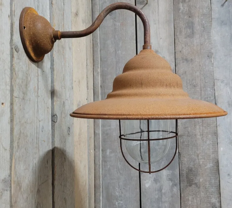 Pamono French Rusty Outdoor Barn Lamp Light> Garden Lighting