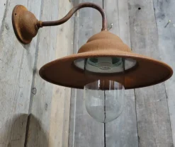 Pamono French Rusty Outdoor Barn Lamp Light><noscript><img width=