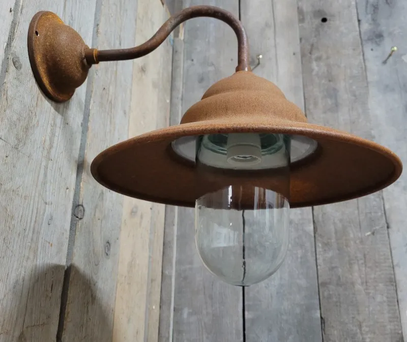 Pamono French Rusty Outdoor Barn Lamp Light> Garden Lighting