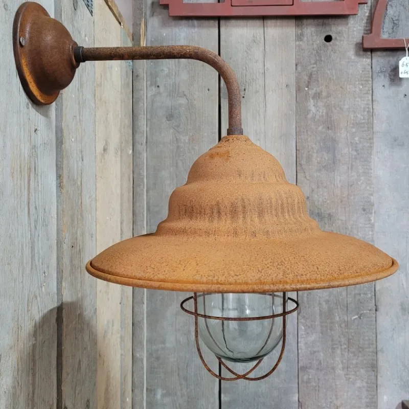 Pamono French Rusty Outdoor Barn Lamp Light> Garden Lighting