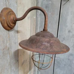 Pamono French Rusty Outdoor Barn Lamp Light><noscript><img width=