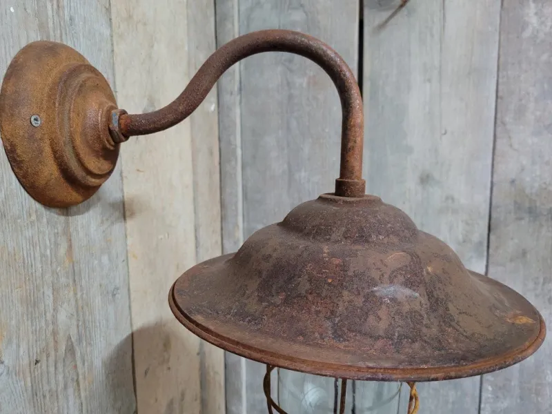 Pamono French Rusty Outdoor Barn Lamp Light> Garden Lighting