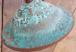 Pamono French Rusty Outdoor Copper Barn Lamp Light><noscript><img width=