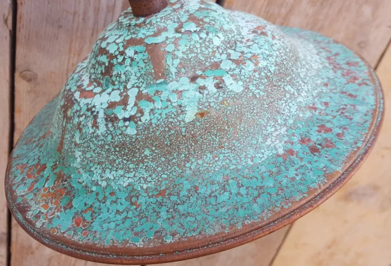 Pamono French Rusty Outdoor Copper Barn Lamp Light> Garden Lighting
