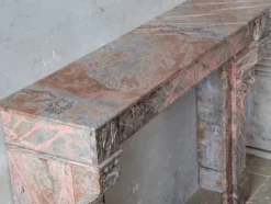 Pamono French Sarrancolin Marble Modillion Fireplace, 1890s><noscript><img width=