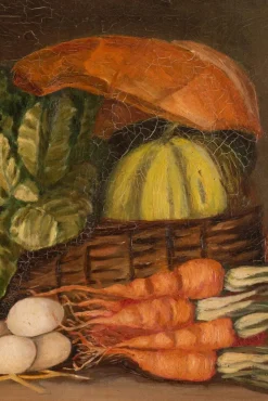 Pamono French School Artist, Kitchen Still Life, Oil Painting on Canvas, Late 19th Century, Framed><noscript><img width=