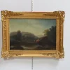 Pamono French School Artist, Le Lavoir, Oil on Canvas, 19th Century, Framed> Classical