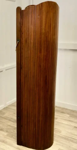 Discount Pamono French Self Supporting Vertical Tambour Screen, 1950s