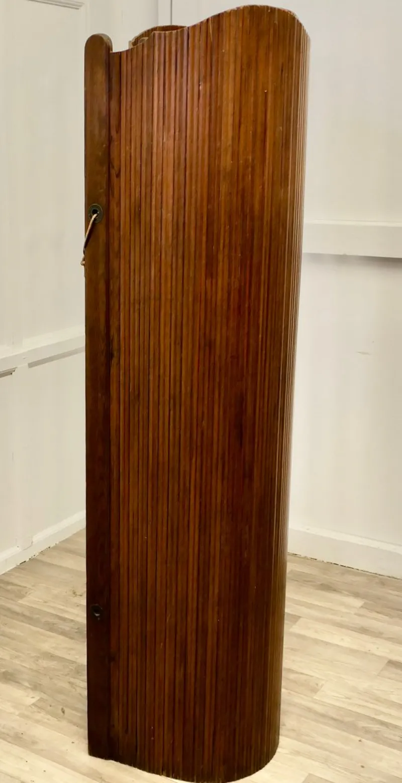 Discount Pamono French Self Supporting Vertical Tambour Screen, 1950s