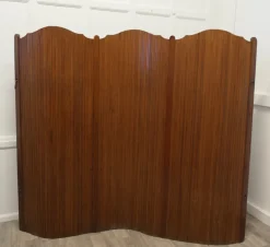 Discount Pamono French Self Supporting Vertical Tambour Screen, 1950s