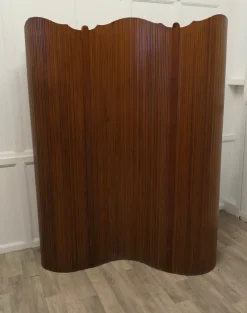 Discount Pamono French Self Supporting Vertical Tambour Screen, 1950s